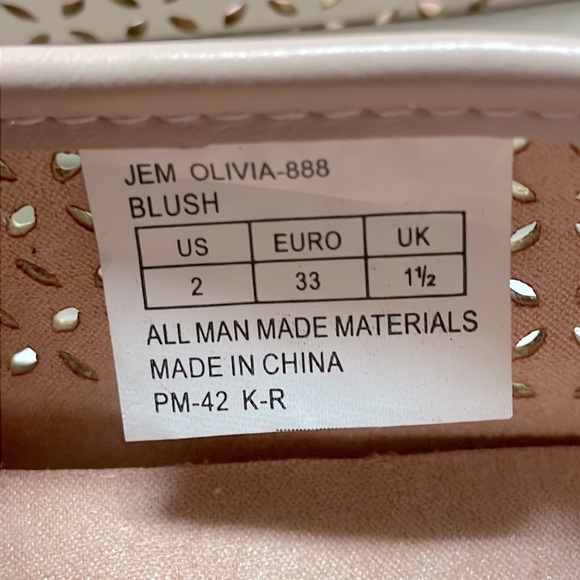 ๐HP๐Michael Kors Jem Olivia Blush Colored Laser Cut Loafers - Picture 9 of 12